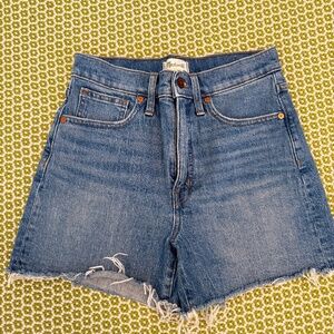 Madewell High Rise Denim Shorts Size 28